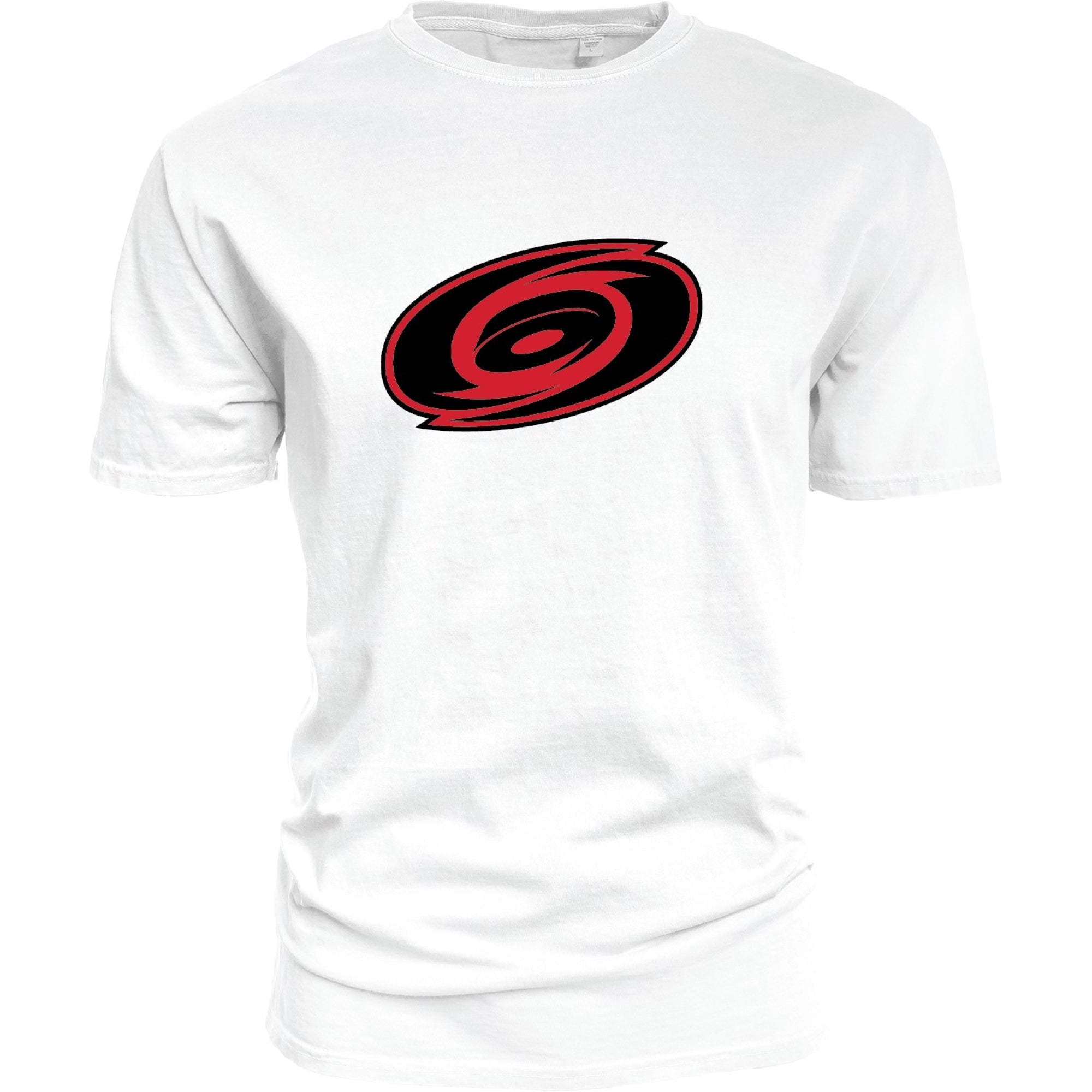 White tee, Primary Tonal logo across chest