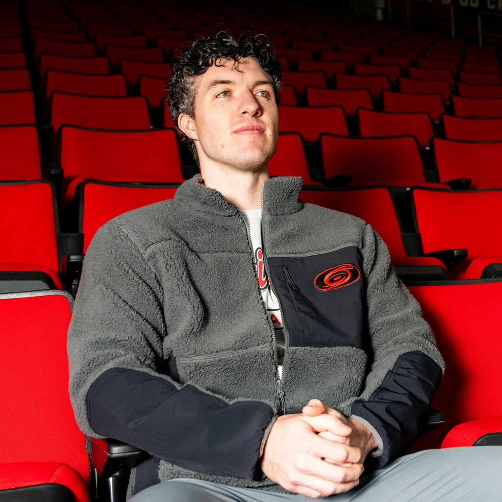 The sherpa being worn by a Caniac sitting in the lower bowl of the Lenovo Center