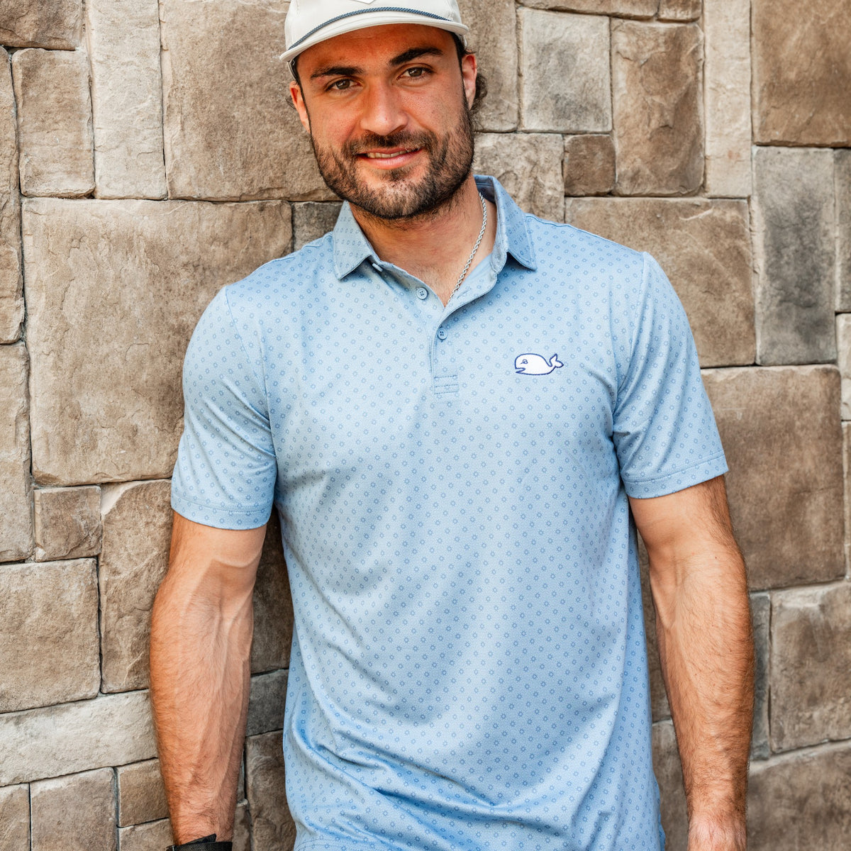 The polo being worn outside by Hurricanes forward William Carrier