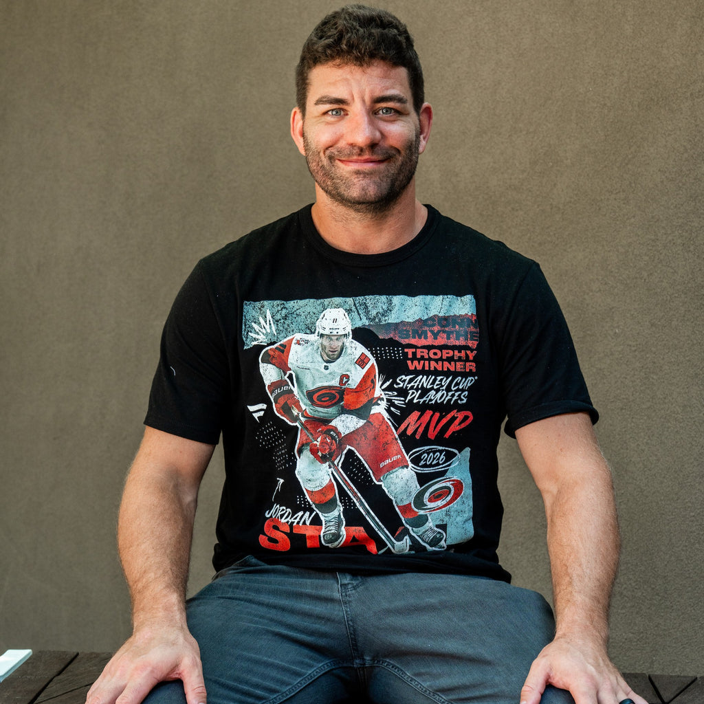 The tee being worn by Hurricanes forward Jordan Martinook