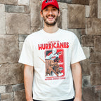 The tee being worn by Hurricanes goaltender Brandon Bussi