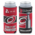 Double-sided red/black can cooler with 2026 Stanley Cup Champions artwork on both sides