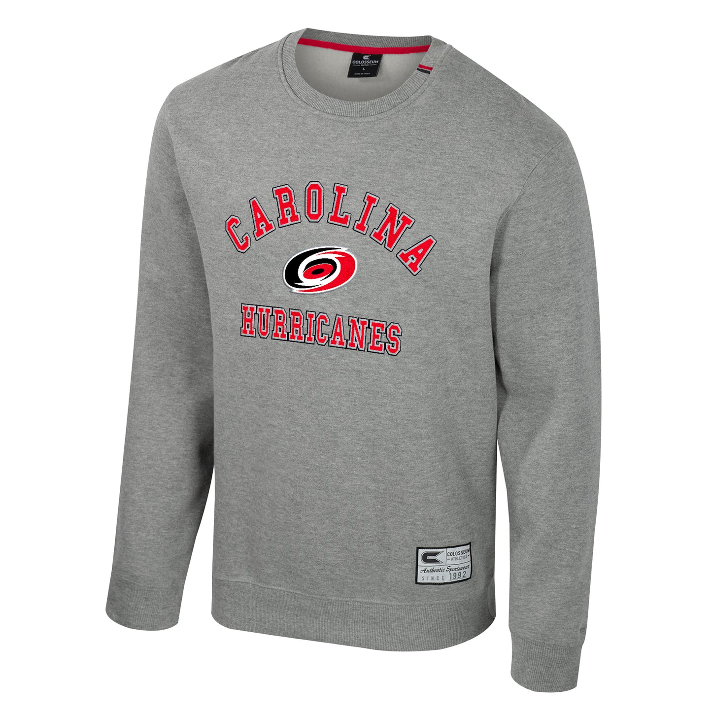 Colosseum Gray Zion Team Crewneck Fleece