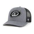 Front: Gray trucker hat, Black/white Primary logo on front, 47 logo on left side
