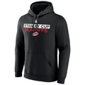 Black hoodie with 2023 Stanley Cup Playoffs logo with Canes primary logo on front