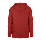 Back: Red hoodie, no design on back