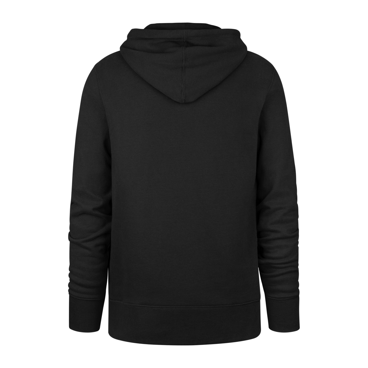 Back: Black hoodie, blank back