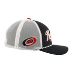 Right: Hurricanes primary logo on right side of meshback