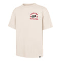 Front: Cream tee, "CAROLINA Hurricanes" in red with 2 stars, black Primary logo in between stars