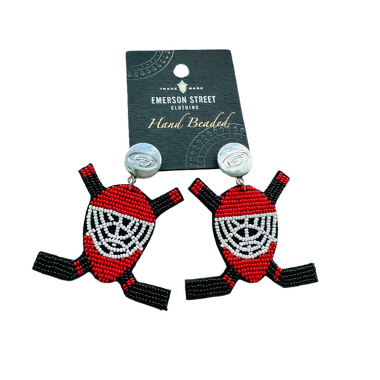 Emerson Street Hand Beaded Goalie Masks Earring