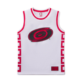 Front: White basketball, Storm Flags pattern on sides, Tonal logo across front