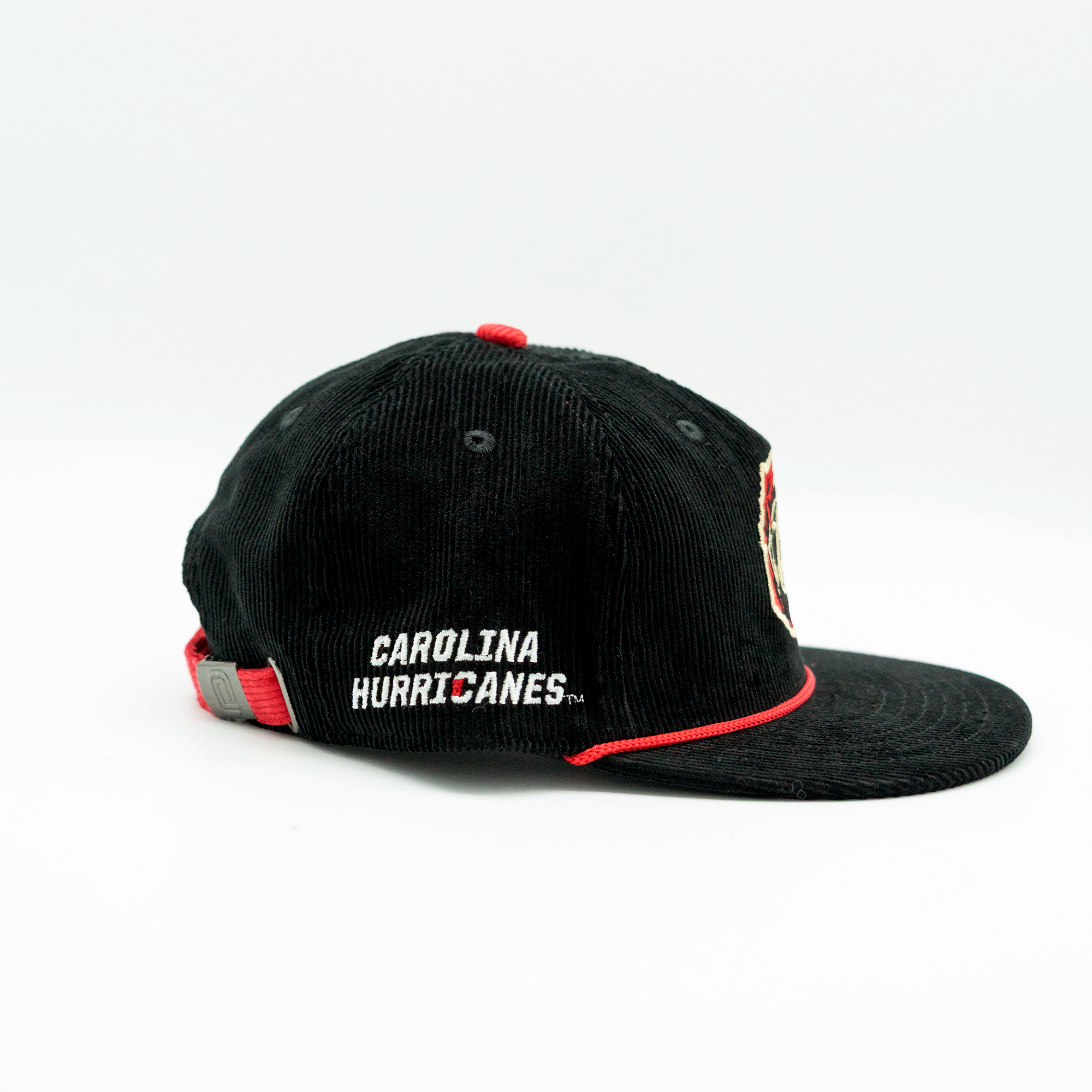 Right" "Carolina Hurricanes" wordmark on right side