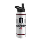 Water bottle with black top, 2026 Stanley Cup Champions logo