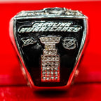 Side: "Carolina Hurricanes" original wordmark with OG Flag logo/NHL Shield, Stanley Cup