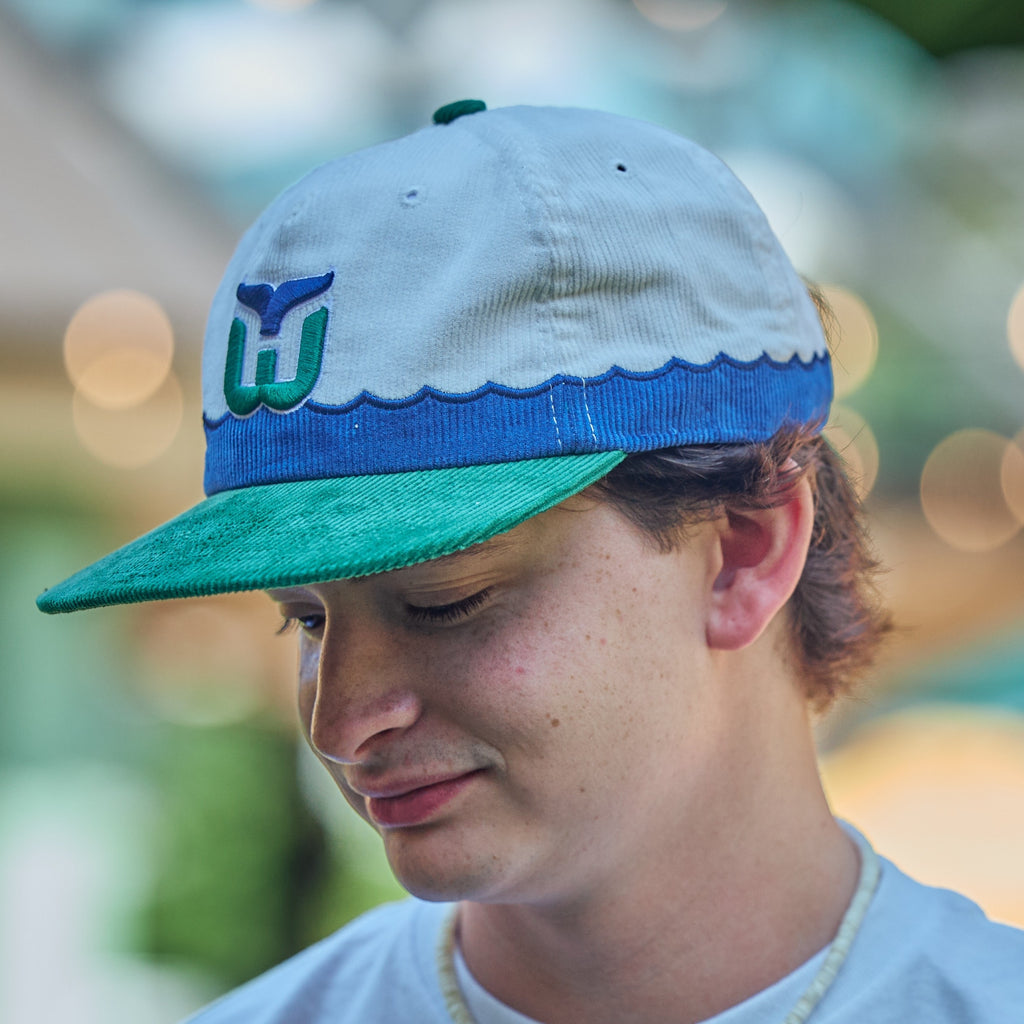 The hat being worn by a model