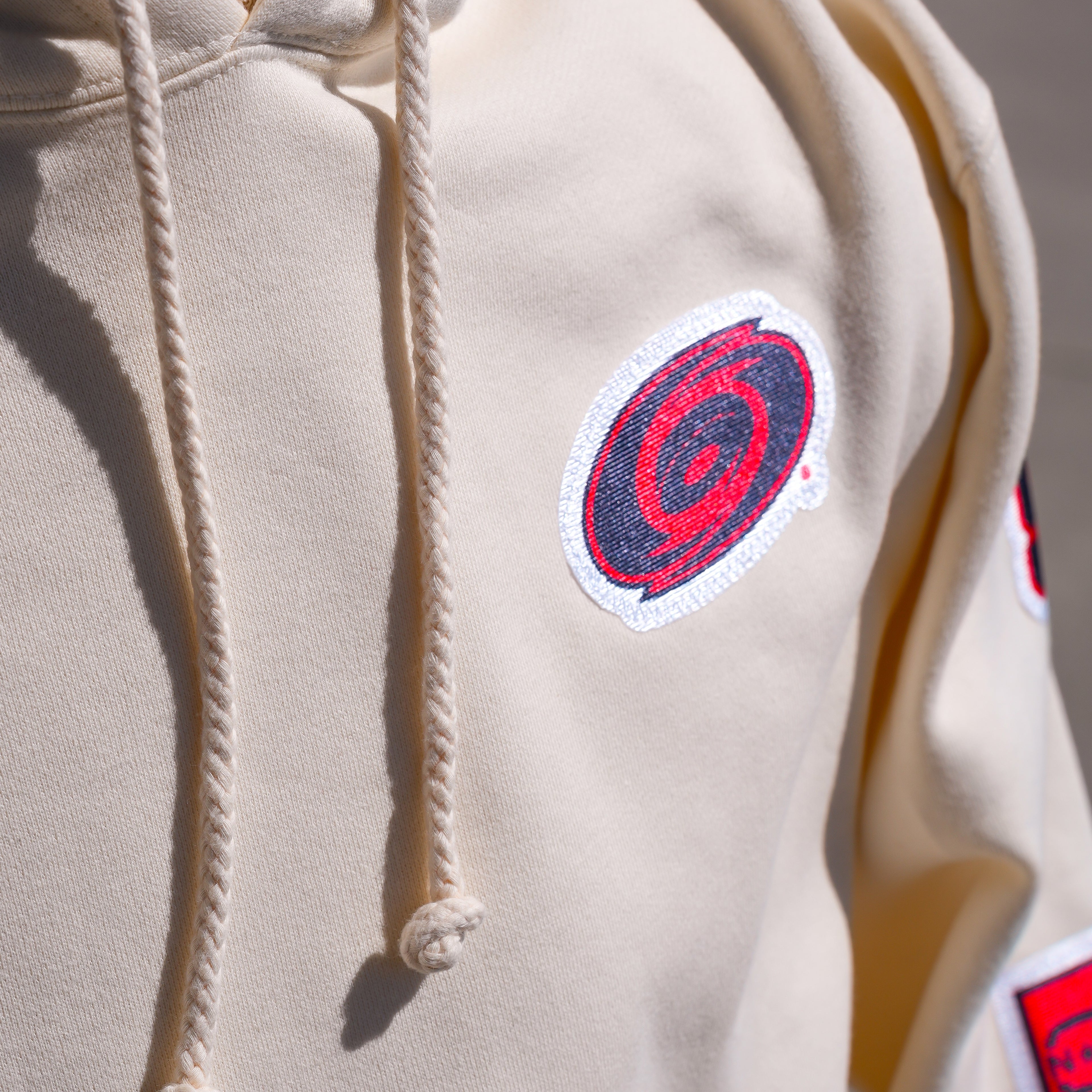 BroDenim Cream Patch Hood