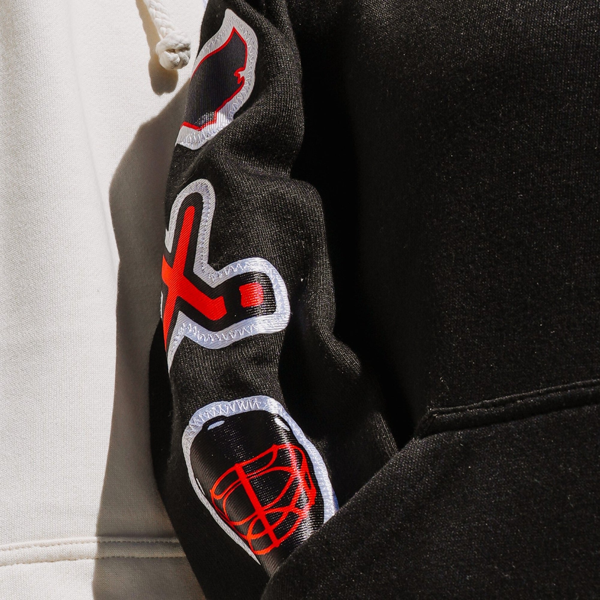 BroDenim Youth Black Patch Hood