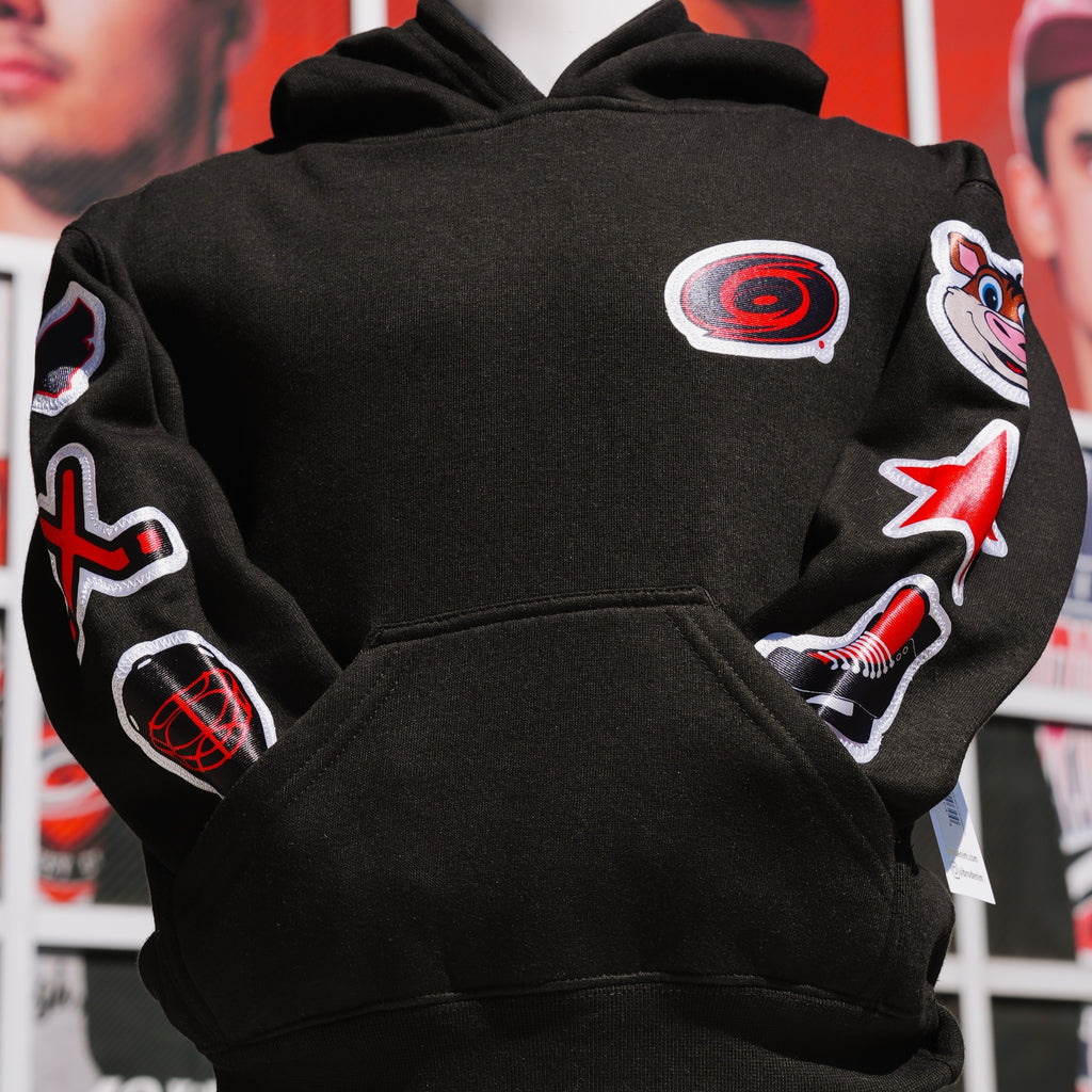 BroDenim Youth Black Patch Hood