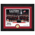Photo with commemorative coin of Hurricanes 2026 Eastern Conference Champions picture; in black frame