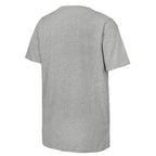 Back: Grey tee, no design on back