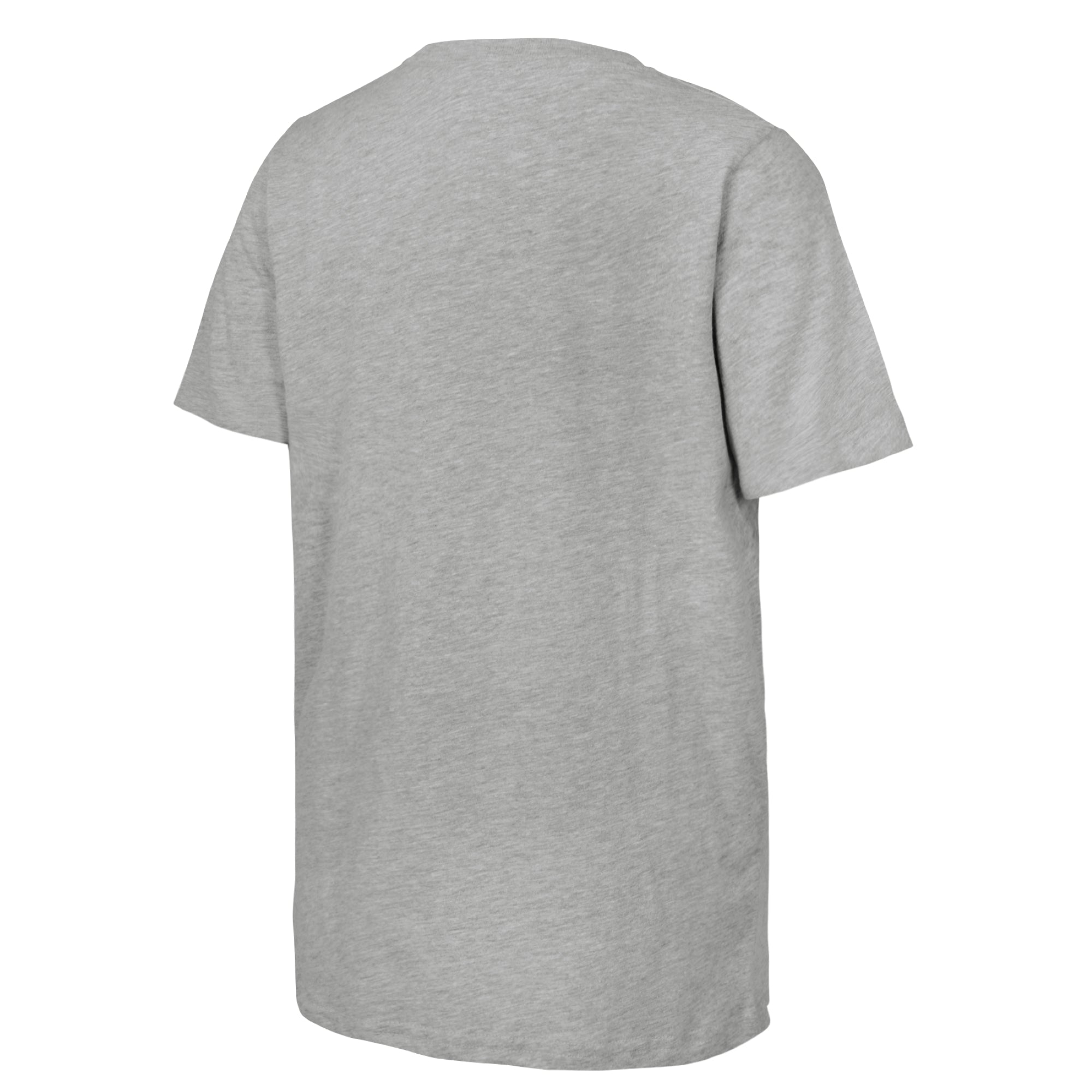 Back: Grey tee, no design on back