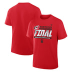 Front/Back: Red tee, "EASTERN CONFERENCE FINAL" in black/white with Primary logo
