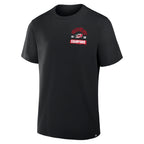 Front: "2026 Stanley Cup Champions" in red/white with Primary logo in middle of wording on left chest