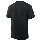 Back: Black tee, no design on back
