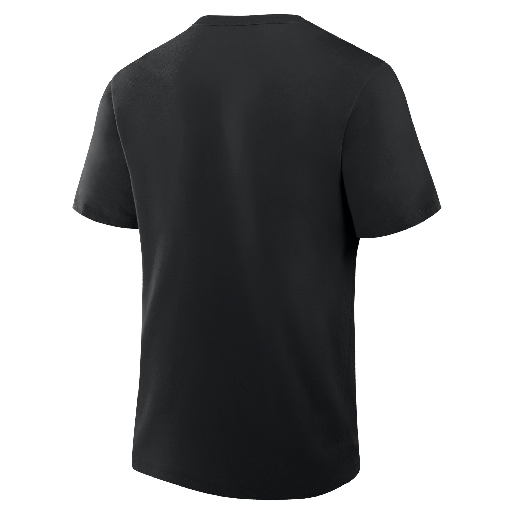 Back: Black tee, no design on back