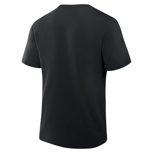 Back: Black tee, no design on back