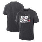 Front/Back: Dark gray tee, "SOUND THE SIREN" artwork on front