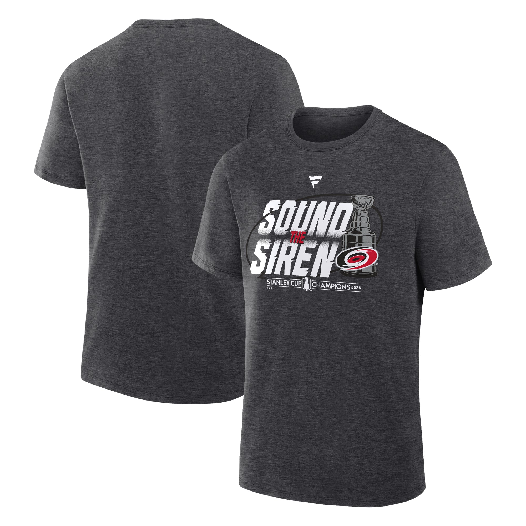 Front/Back: Dark gray tee, "SOUND THE SIREN" artwork on front