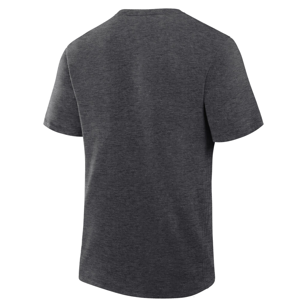 Front: Dark gray tee, no artwork on back