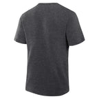Front: Dark gray tee, no artwork on back