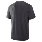 Back: Dark grey tee, no design on back