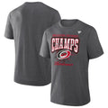 Front/Back: Grey tee, "EASTERN CONFERENCE" in red, "CHAMPS" arched in white with Primary logo