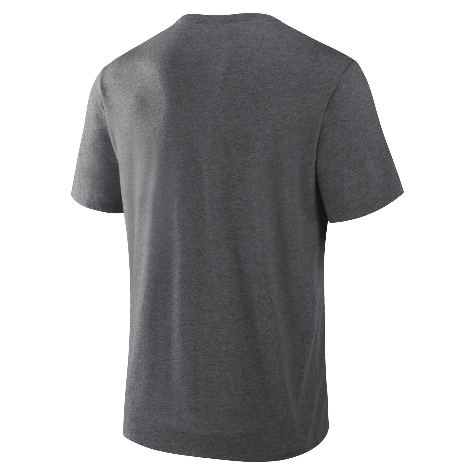 Back: Grey tee, no design on back