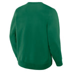 Back: Green crewneck