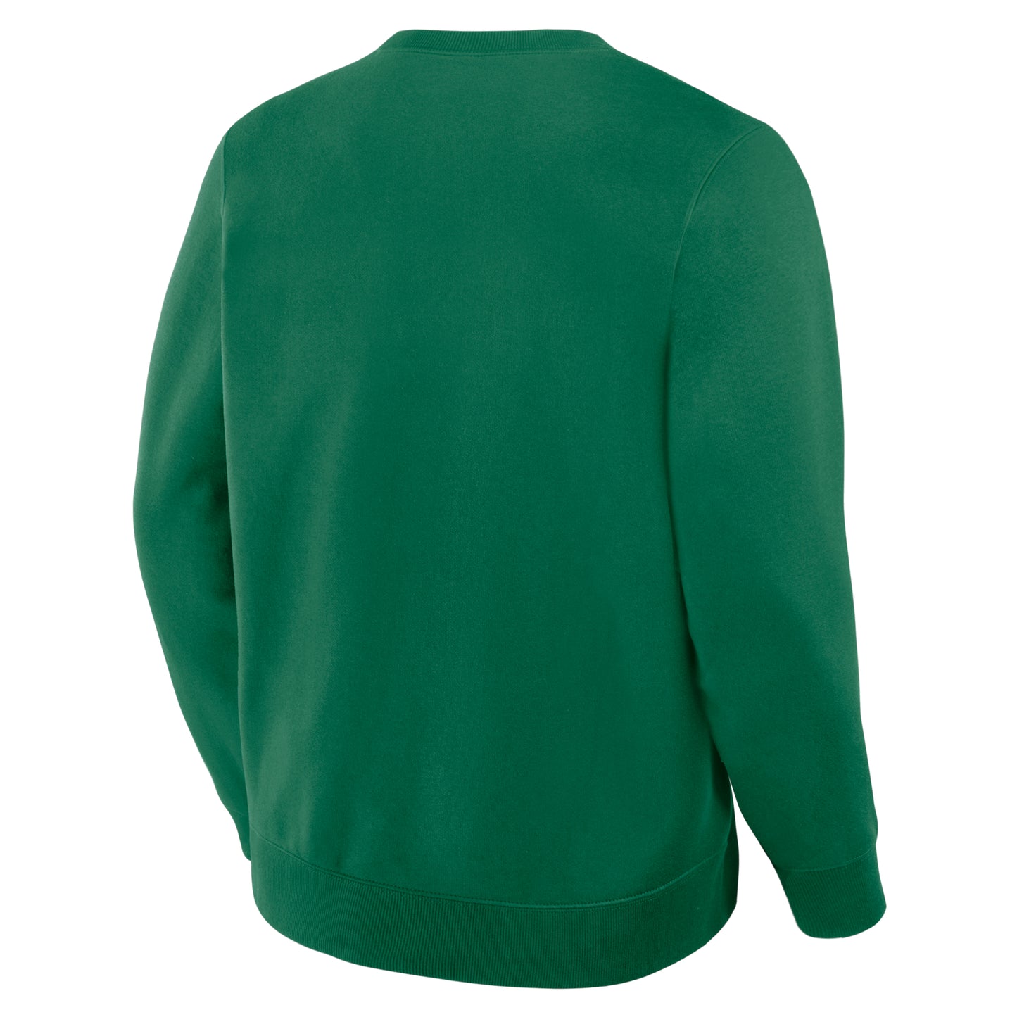Back: Green crewneck