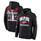 Front/Back: Black hoodie with Stanley Cup Champions artwork on front/back & both sleeves