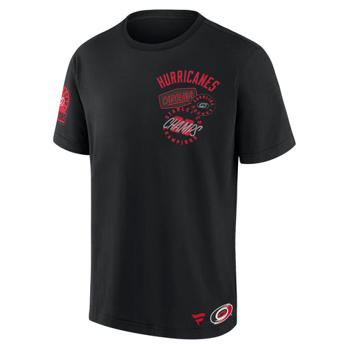 Front: Various red & grey elevated Hurricanes artwork on left chest, Primary logo on left waist