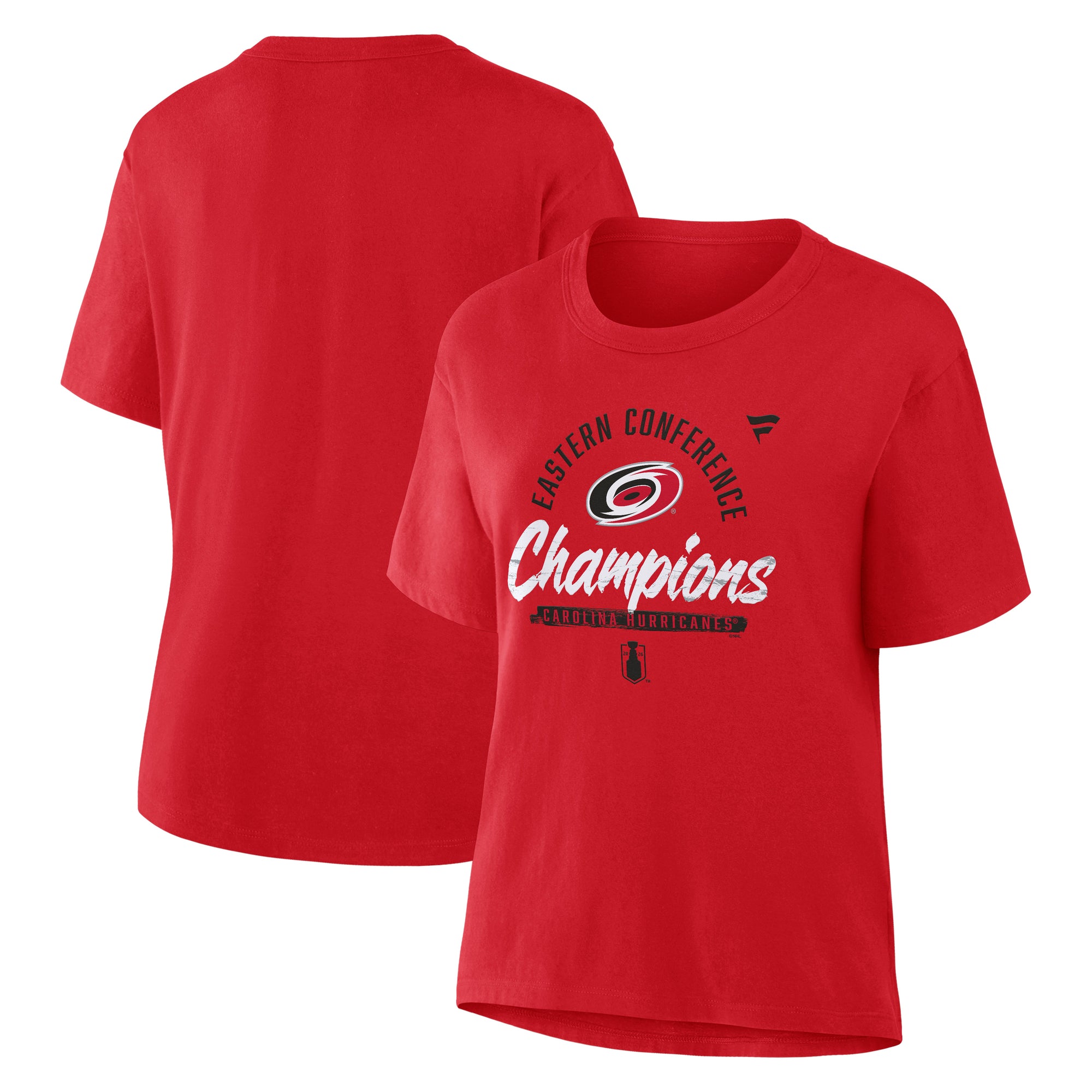 Front/Back: Red tee, "Eastern Conference Champions" in red/black with Primary logo in center of wording