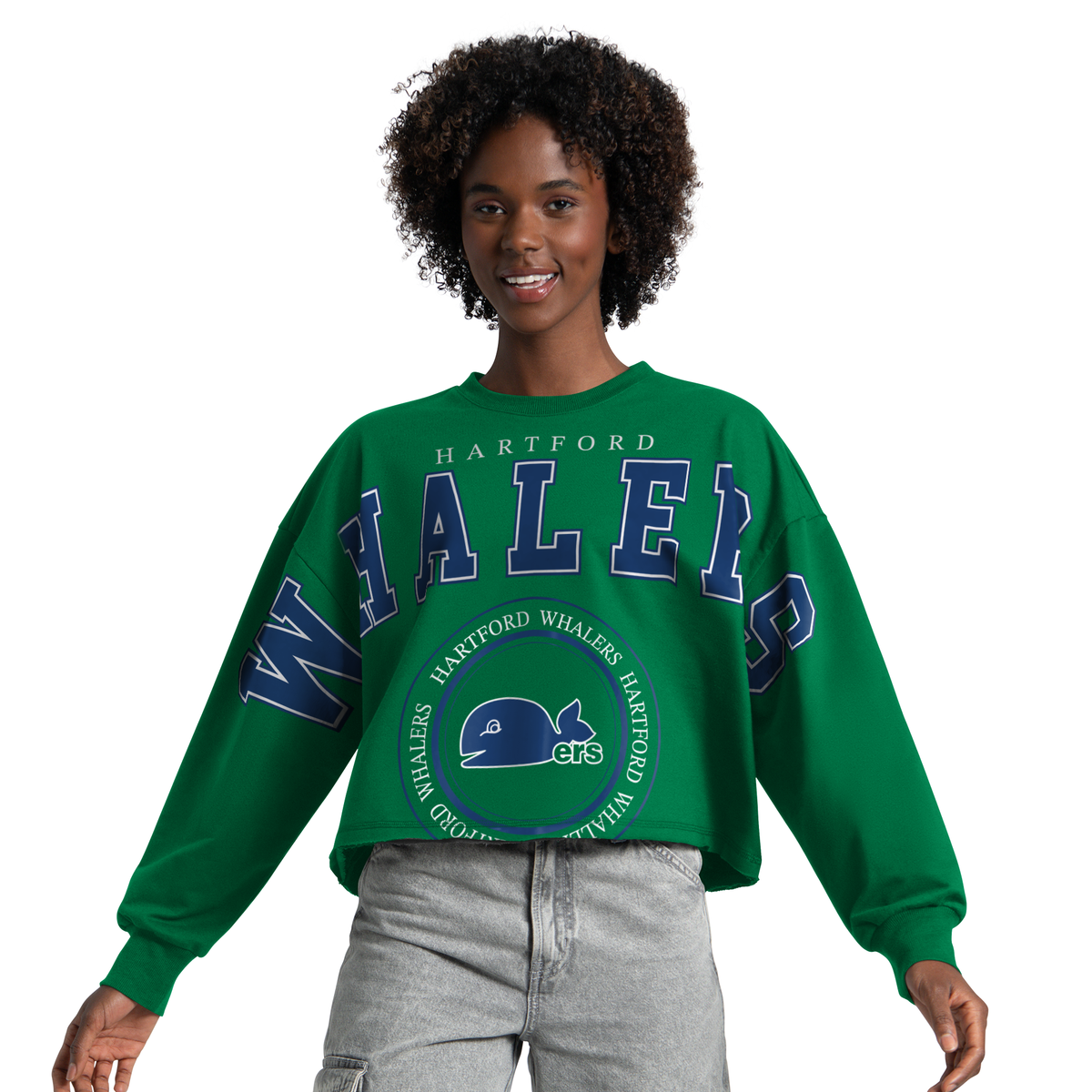 GIII Whalers Ladies Bleacher Crop PO