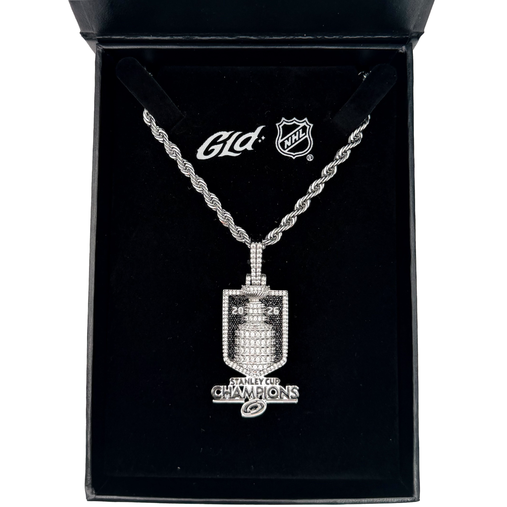 Rope chain with pendant of 2026 Carolina Hurricanes Stanley Cup Champions logo