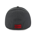 Back: Fitted hat, Red NC Flag logo on back