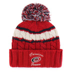 "Carolina Hurricanes" in cursive with Primary logo on cuff