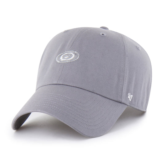Front: Gray hat, small Primary logo on front, 47 logo on left