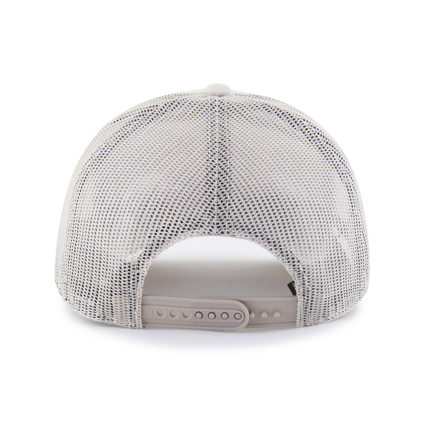 Back: Gray meshback, tan snapback straps