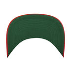 Under: Green underbrim with red trim