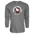 Gray longsleeve, Hello Kitty wearing Hurricanes jersey; "Hello Kitty" and "Carolina Hurricanes" in white